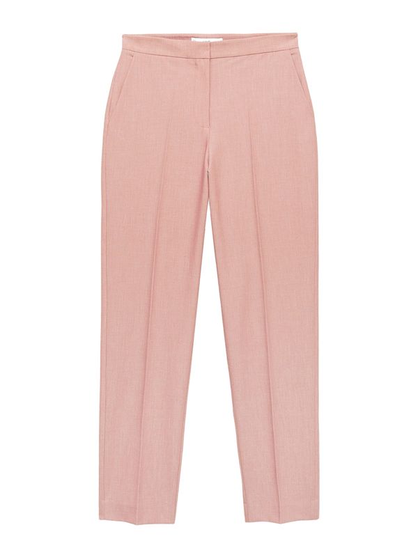 MANGO MANGO Hlače na rob 'BOREVI'  staro roza