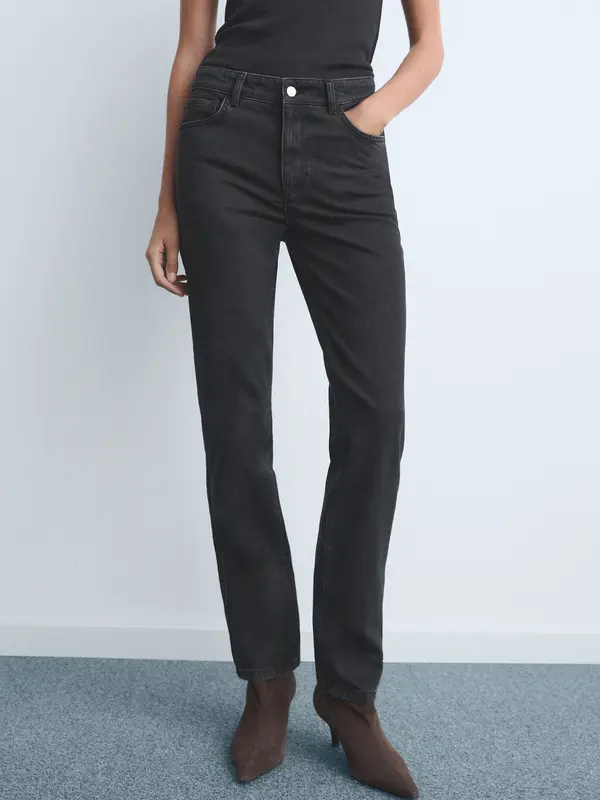 MANGO MANGO Kavbojke 'BLANCA'  črn denim