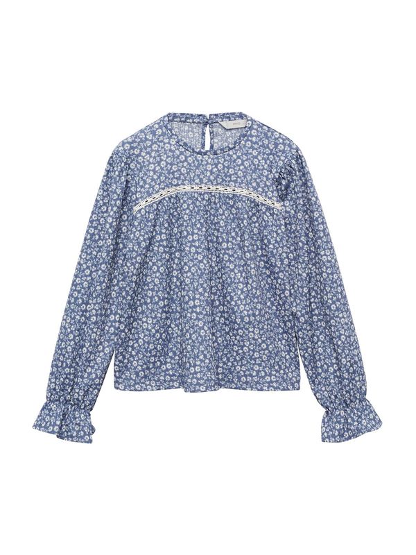 MANGO KIDS MANGO KIDS Bluza 'ACUARIO'  safir / bela