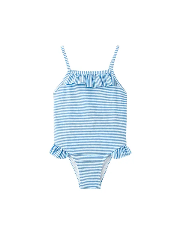 MANGO KIDS MANGO KIDS Enodelne kopalke 'FORMENBG'  svetlo modra / bela