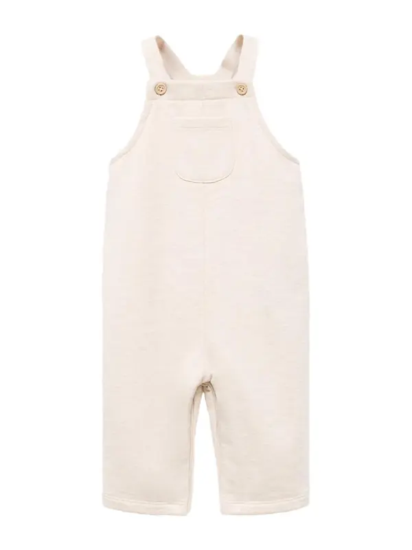 MANGO KIDS MANGO KIDS Hlače z naramnicami 'DUNGAREES'  bež