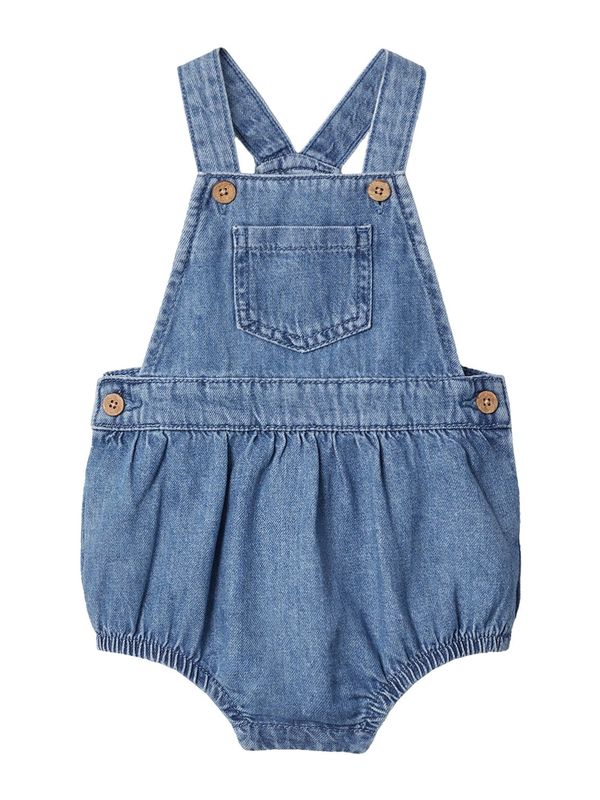 MANGO KIDS MANGO KIDS Hlače z naramnicami 'DUNGAREES PAULA'  moder denim