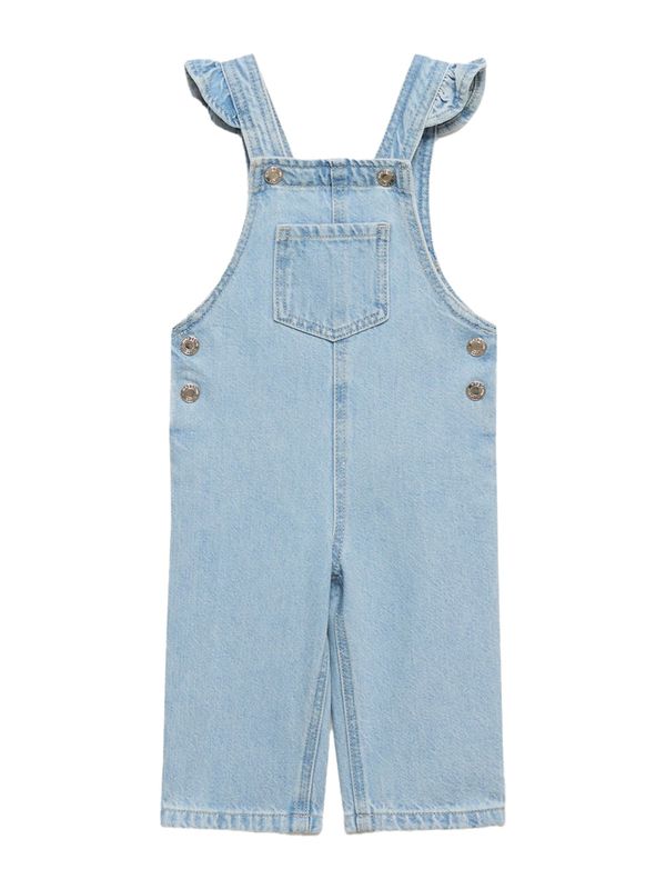 MANGO KIDS MANGO KIDS Hlače z naramnicami 'EMILLE'  moder denim