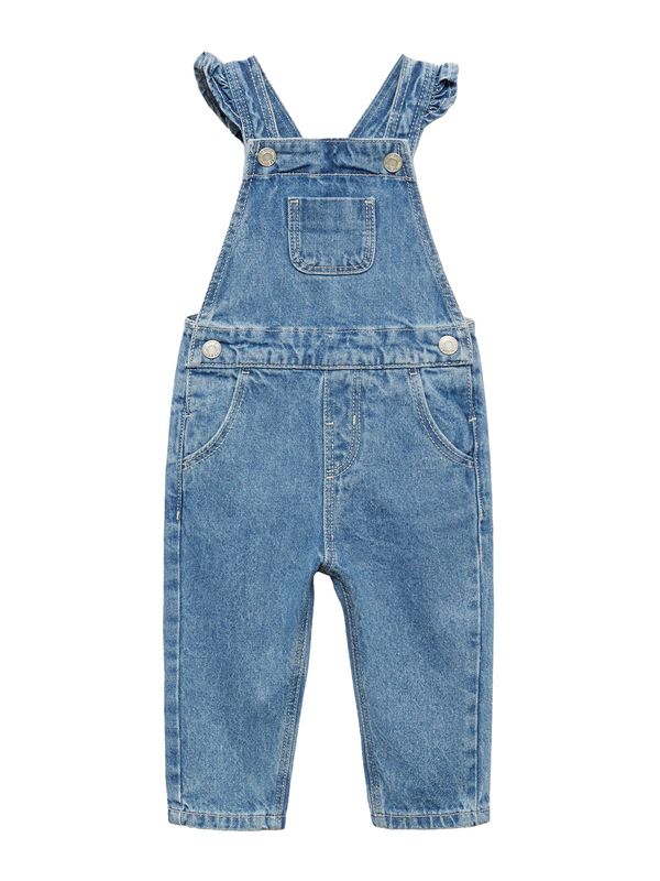 MANGO KIDS MANGO KIDS Hlače z naramnicami 'EMILLE'  moder denim