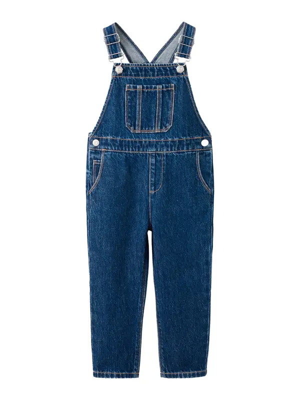 MANGO KIDS MANGO KIDS Hlače z naramnicami 'LUCAS2'  moder denim