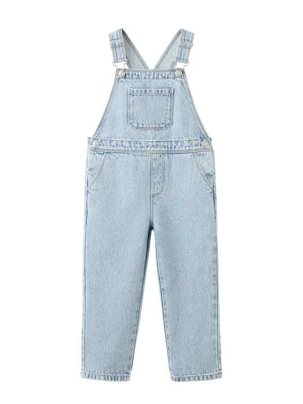 MANGO KIDS MANGO KIDS Hlače z naramnicami 'LUCASTC'  moder denim