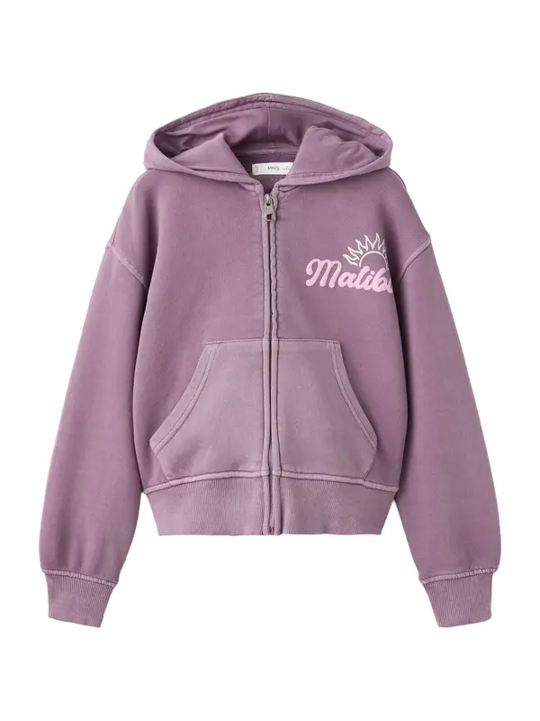 MANGO KIDS MANGO KIDS Jopa na zadrgo 'SURF'  pastelno rumena / mauve / roza
