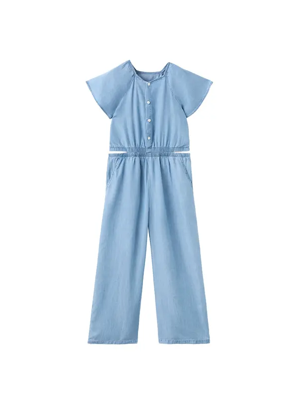 MANGO KIDS MANGO KIDS Kombinezon 'Eva'  svetlo modra