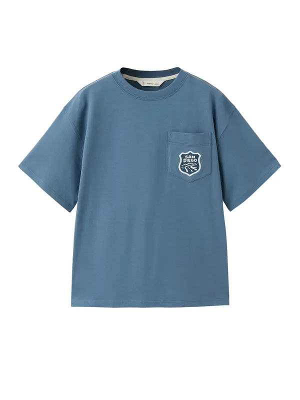 MANGO KIDS MANGO KIDS Majica 'A2CAR'  kraljevo modra / bela