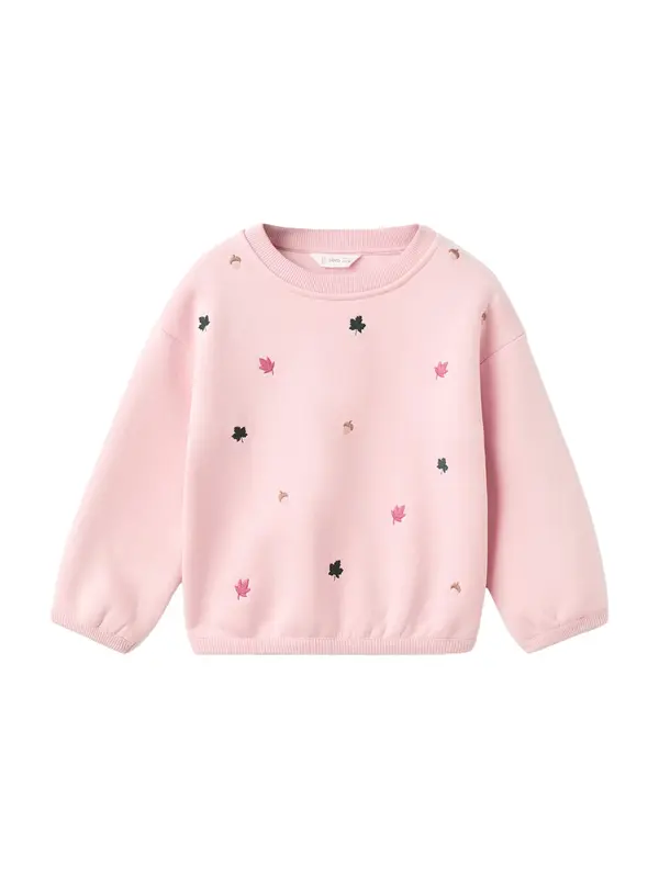 MANGO KIDS MANGO KIDS Majica 'BELLO'  kapučino / temno zelena / roza / malina