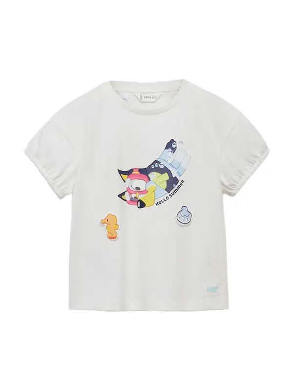 MANGO KIDS MANGO KIDS Majica 'BLUSEA'  marine / svetlo modra / roza / off-bela