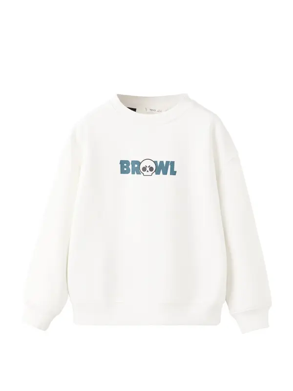 MANGO KIDS MANGO KIDS Majica 'BRAWCREW'  safir / črna / bela