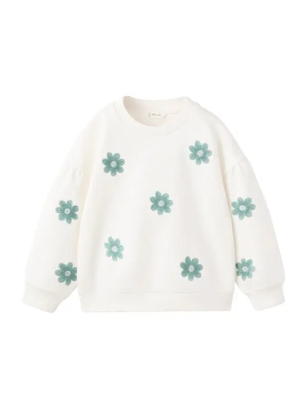 MANGO KIDS MANGO KIDS Majica 'BRODI'  zelena / off-bela
