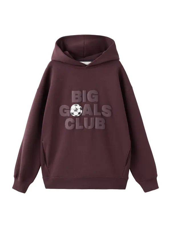 MANGO KIDS MANGO KIDS Majica 'DGOALS'  vinsko rdeča / črna / bela