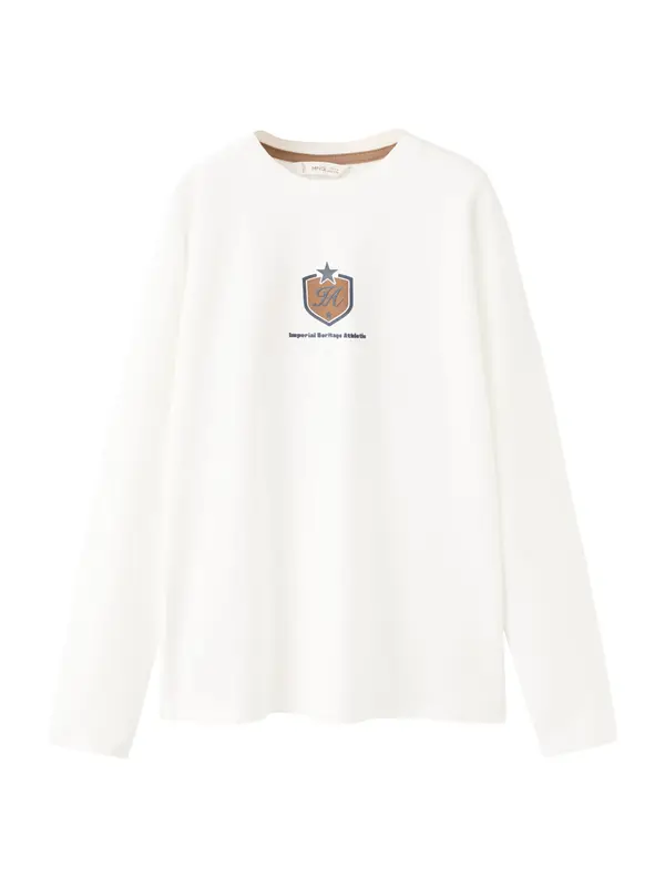 MANGO KIDS MANGO KIDS Majica 'DIMPACT'  mornarska / rjava / off-bela