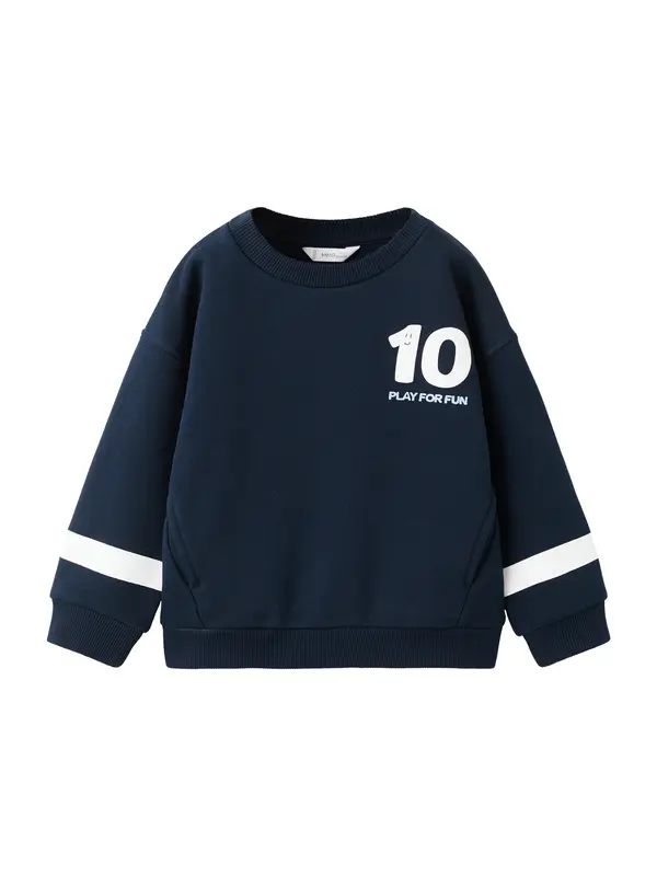 MANGO KIDS MANGO KIDS Majica 'DSOCCER'  mornarska / bela
