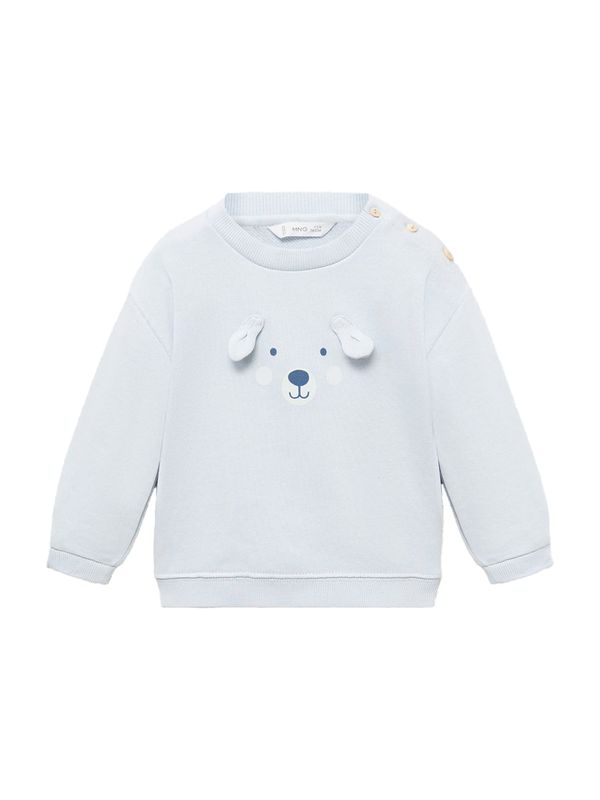 MANGO KIDS MANGO KIDS Majica 'EARS'  safir / pastelno modra / bela