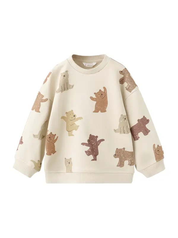 MANGO KIDS MANGO KIDS Majica 'EBEAR'  bež / kostanj rjava / konjak / kapučino