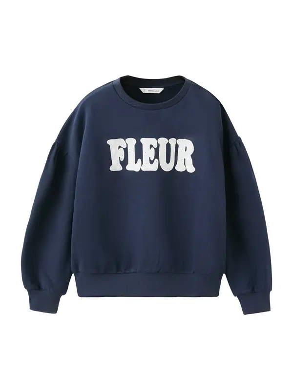 MANGO KIDS MANGO KIDS Majica 'FLEUR'  mornarska / bela