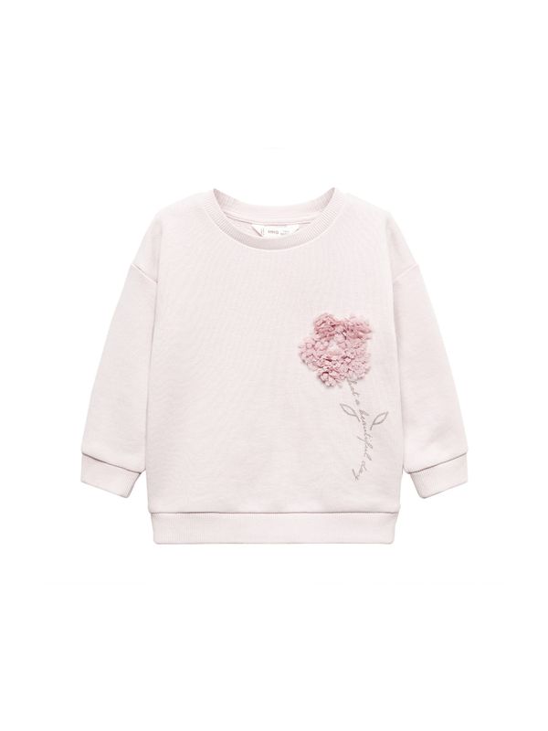 MANGO KIDS MANGO KIDS Majica 'Flor'  bež / lila / pastelno lila