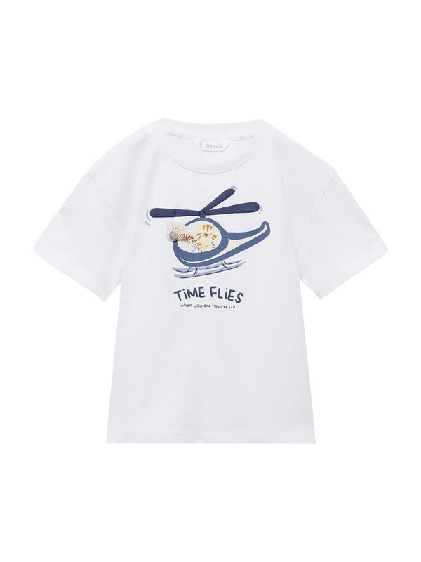 MANGO KIDS MANGO KIDS Majica 'HELICOP'  opal / temno modra / pastelno rumena / off-bela