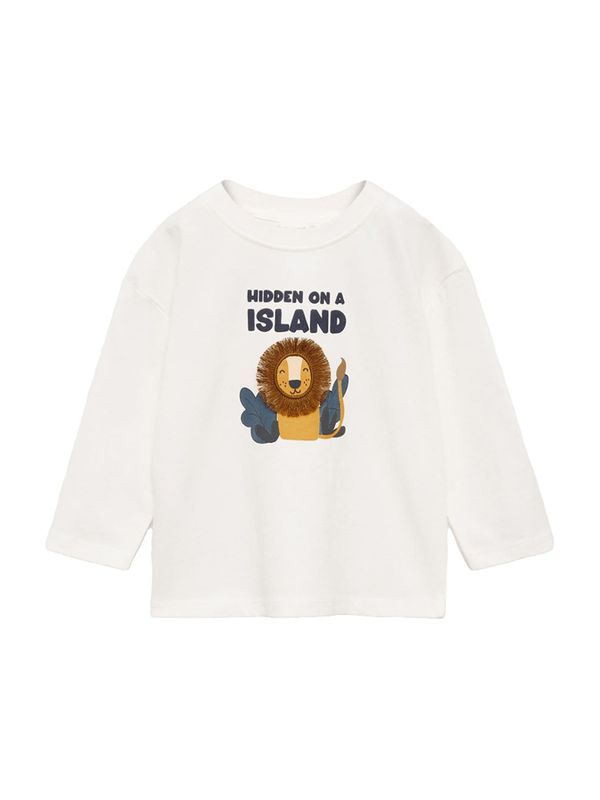 MANGO KIDS MANGO KIDS Majica 'HIDDEN'  marine / pueblo / temno rjava / off-bela