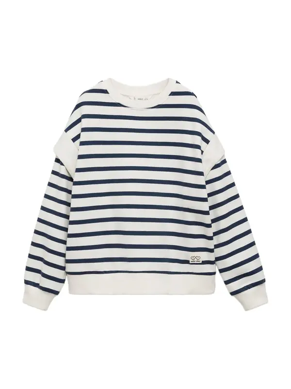 MANGO KIDS MANGO KIDS Majica 'HOMBRI'  mornarska / bela