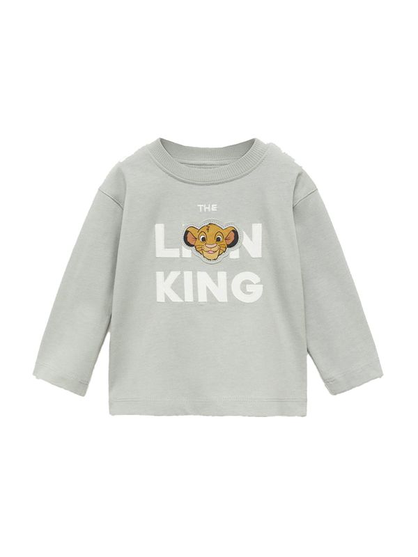 MANGO KIDS MANGO KIDS Majica 'LIONLK'  konjak / pastelno zelena / črna / bela