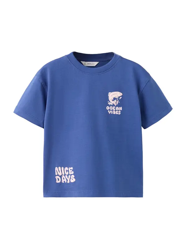 MANGO KIDS MANGO KIDS Majica 'M2NICE'  modra / rosé