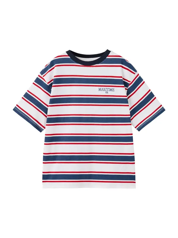 MANGO KIDS MANGO KIDS Majica 'MARITIM'  marine / rdeča / bela
