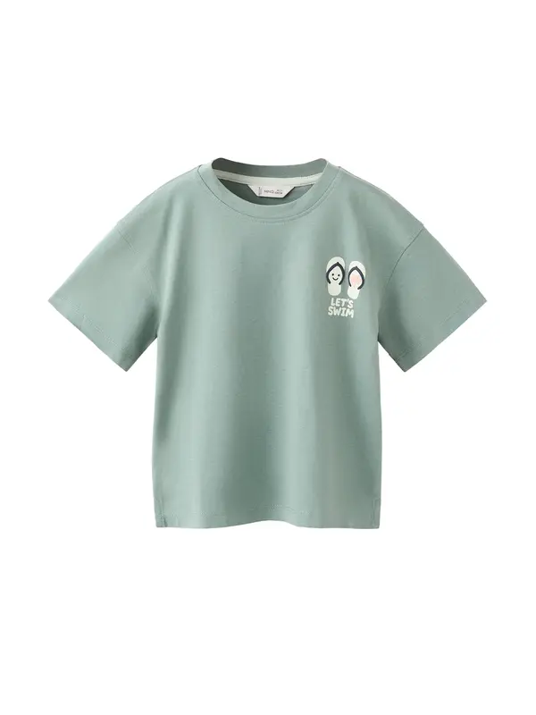 MANGO KIDS MANGO KIDS Majica 'MFLIP'  mornarska / meta / pastelno zelena / rosé