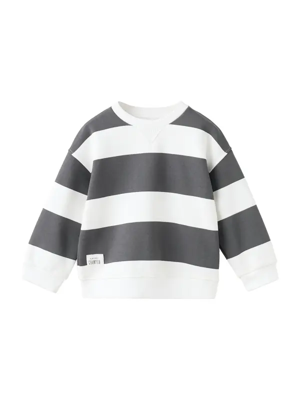 MANGO KIDS MANGO KIDS Majica 'PAUL'  antracit / bela