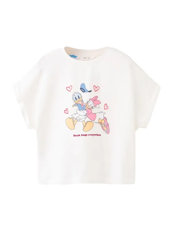 MANGO KIDS MANGO KIDS Majica 'PDHUGS'  svetlo modra / svetlo rumena / roza / off-bela