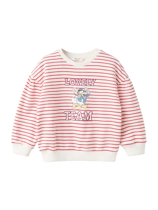 MANGO KIDS MANGO KIDS Majica 'PDLOVELY'  kremna / nebeško modra / jagoda / rdeča