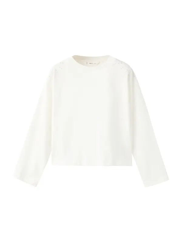 MANGO KIDS MANGO KIDS Majica 'PERLI'  off-bela
