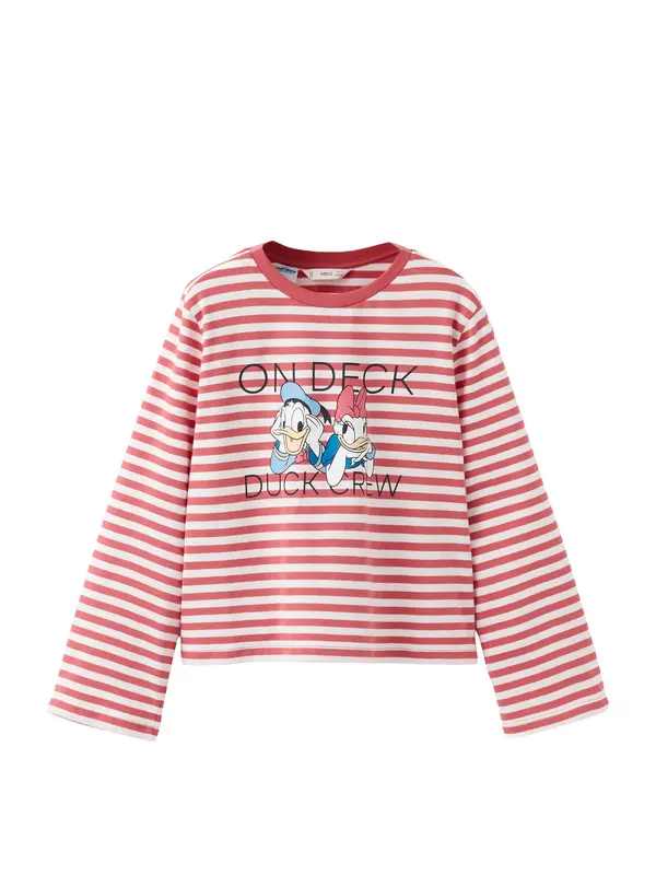 MANGO KIDS MANGO KIDS Majica  rdeča / bela