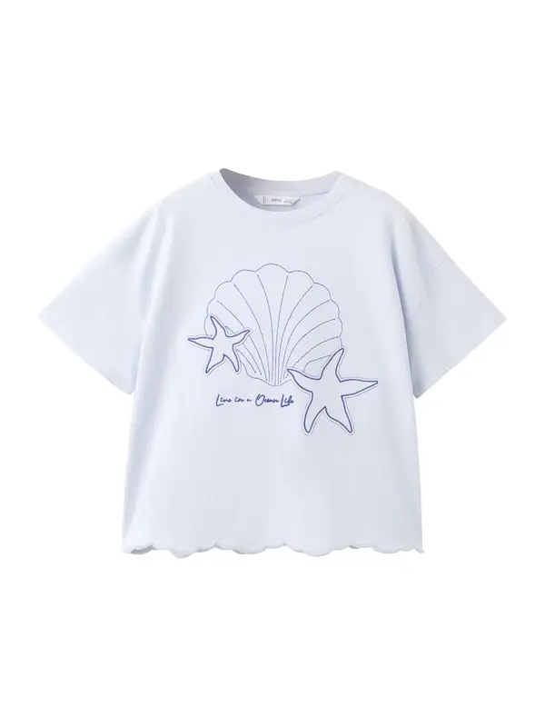 MANGO KIDS MANGO KIDS Majica 'STARFISH'  mornarska / svetlo modra