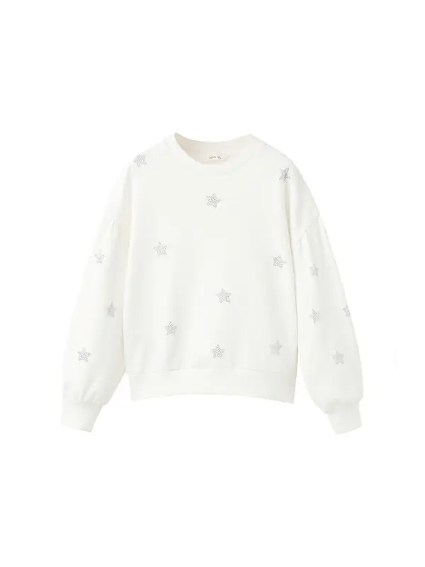 MANGO KIDS MANGO KIDS Majica 'STARRY'  srebrna / off-bela