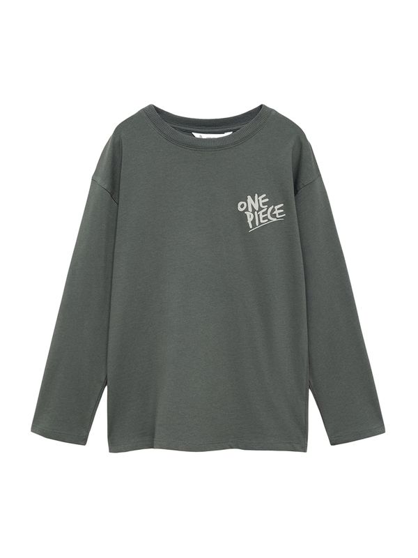 MANGO KIDS MANGO KIDS Majica 'STRAW'  marine / temno zelena / off-bela