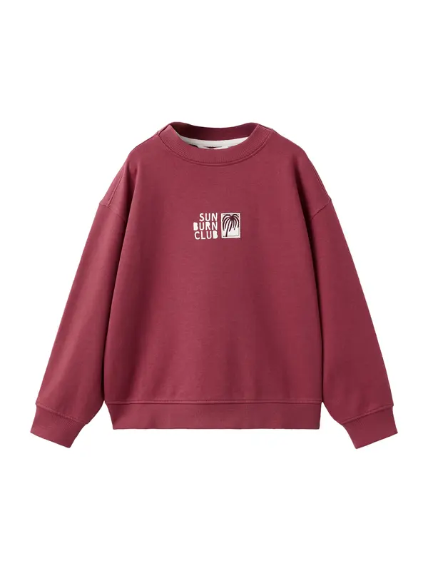 MANGO KIDS MANGO KIDS Majica 'SUNBURN'  kremna / češnjevo rdeča