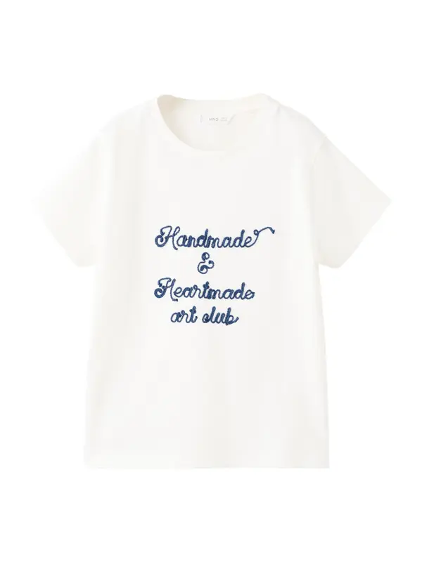MANGO KIDS MANGO KIDS Majica  temno modra / off-bela