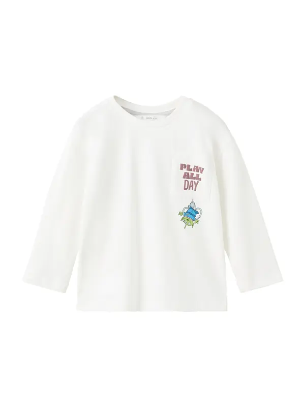 MANGO KIDS MANGO KIDS Majica 'TOYBUZZ'  svetlo modra / kivi / bordo / off-bela