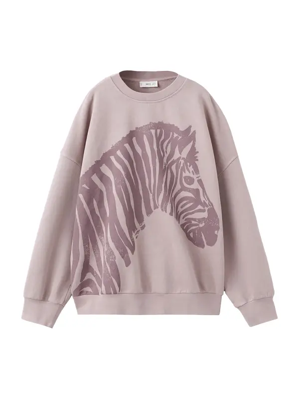 MANGO KIDS MANGO KIDS Majica 'Zebraset'  temno liila / roza