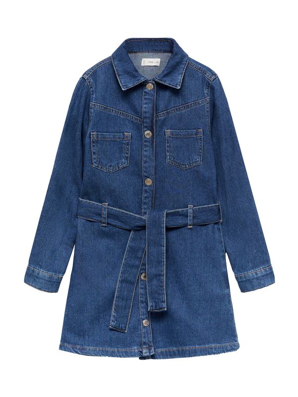 MANGO KIDS MANGO KIDS Obleka 'Aina'  moder denim