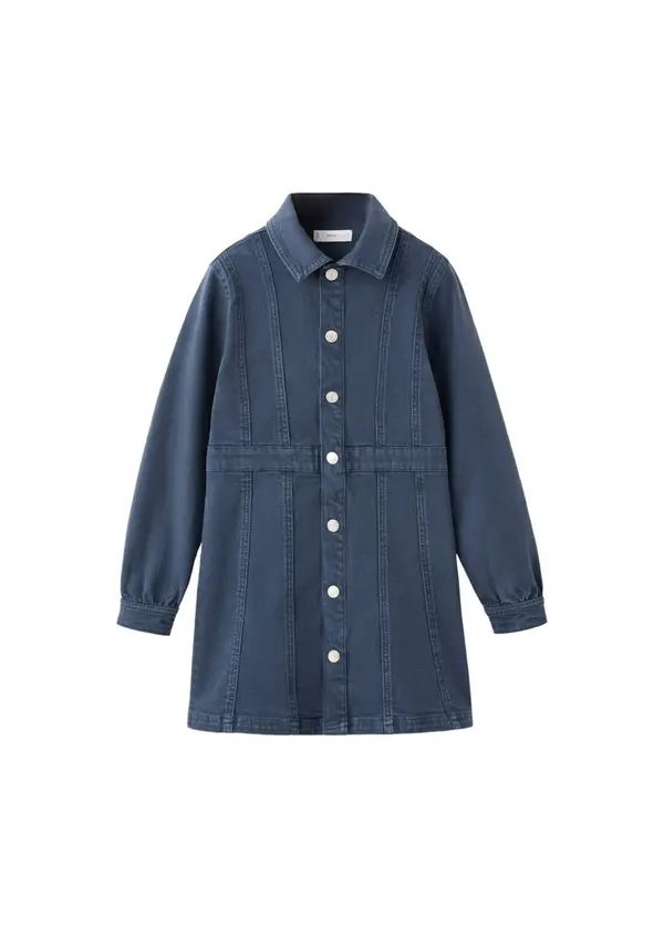 MANGO KIDS MANGO KIDS Obleka 'ANDREA'  moder denim
