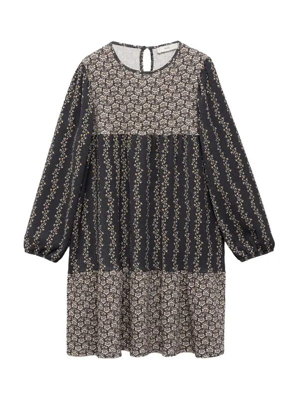 MANGO KIDS MANGO KIDS Obleka 'Boheme'  kremna / svetlo rjava / antracit