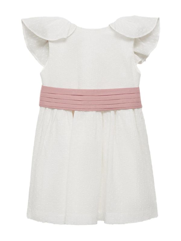 MANGO KIDS MANGO KIDS Obleka 'EMMA'  staro roza / bela