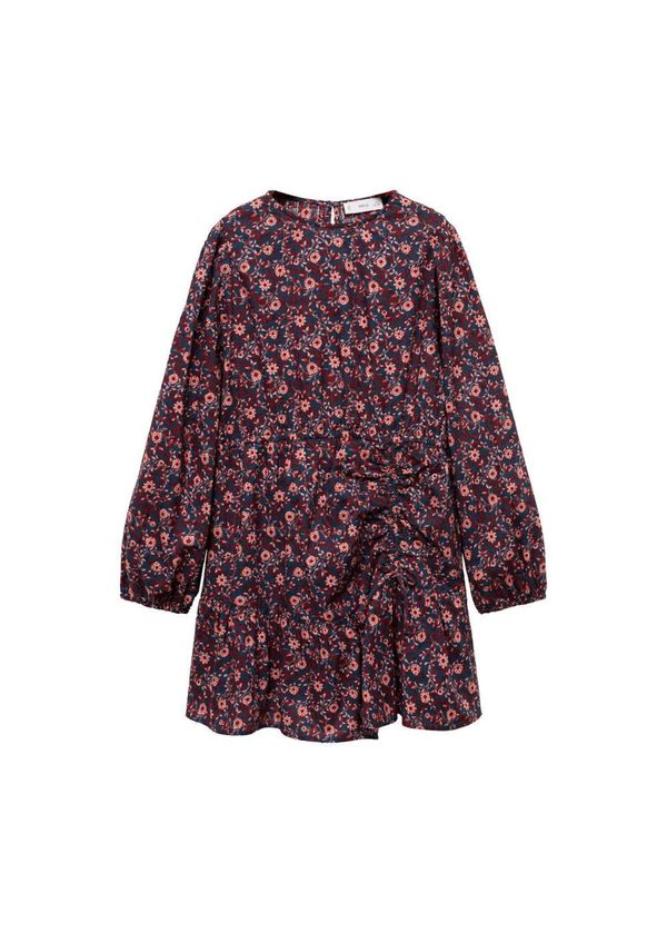 MANGO KIDS MANGO KIDS Obleka 'Geo'  mornarska / roza / temno rdeča