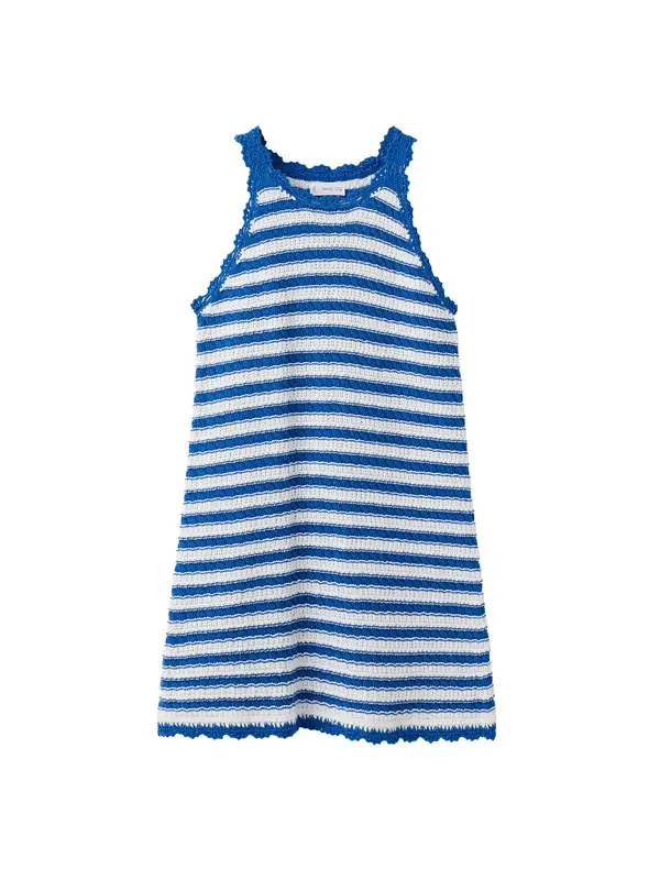 MANGO KIDS MANGO KIDS Obleka 'Margot'  modra / bela