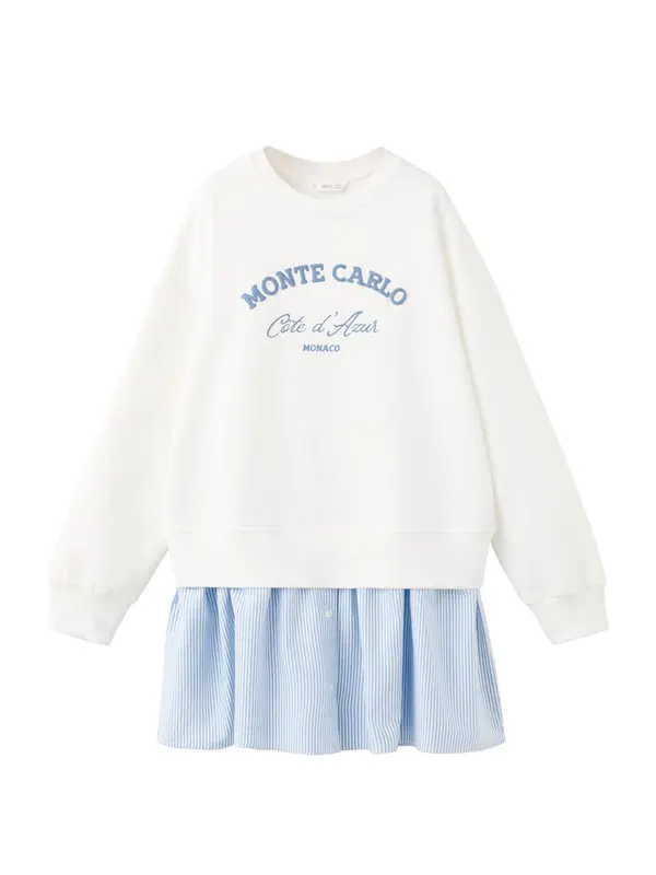MANGO KIDS MANGO KIDS Obleka 'MONACO'  kraljevo modra / off-bela